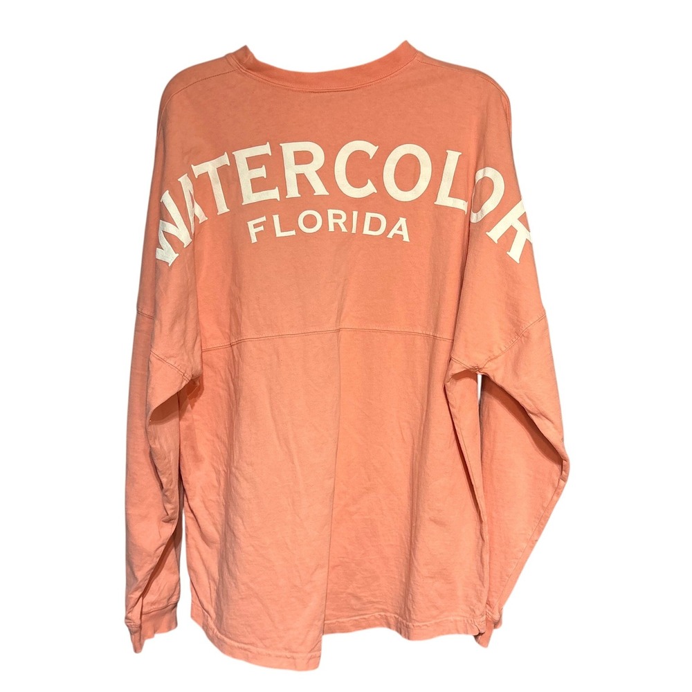 Spirit Activewear Watercolor Florida Jersey Shirt Coral Peach Large RN131422‎